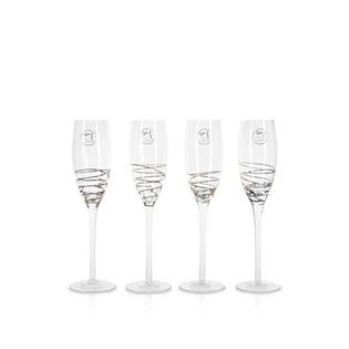 Global Amici Gold Encore Champagne Flutes Set of 6
