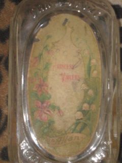 Allan Princess Violets Perfume Bottle 1904 Worlds Fair NICE Vintage 