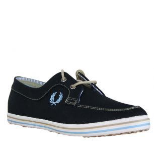 Fred Perry B7006 Drury Mens Boat Shoes Twilight Blue