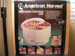 American Harvest 4 Tray Snackmaster Food Dehydrator 2400 FD 50 in Box 