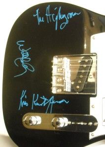 Highwayman Signed RARE Autograph Guitar Nelson Jennings Johnny Cash 