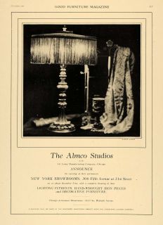 1920 Ad Art Lamp Manufacturing Almo Lamp Home Decor Original 