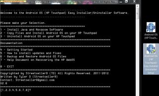 NEW Android OS HP Touchpad Easy Installer Uninstaller Software