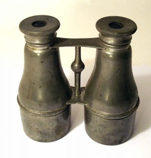 Vtg JAMES DIXON SONS HIP FLASK Binoculars Antique Stamped England RARE 