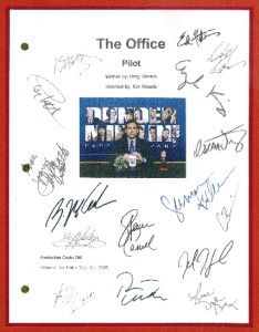 The Office Signed Script rpt Steve Carrell John Krasinski Rainn Wilson 