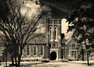 1956 Print Anabel Taylor Hall Cornell University School Original 