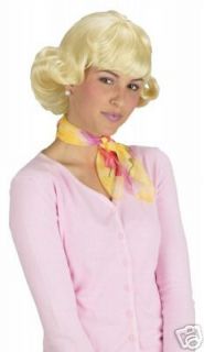 50 s 60 s flip curl blonde costume wig grease