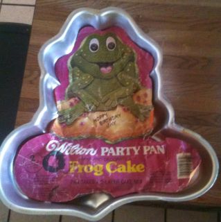 Wilton BIG FROG cake pan mold tin INSERT toad frogi ANIMAL PRINCE 