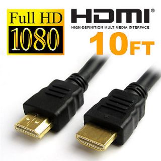 1080p 1080i 10ft HDMI HDTV cable PC laptop cable blu ray 3m 10 FT