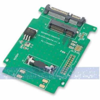 mSATA Mini PCIE SATA SSD 50mm to 2.5 SATA II SSD Adapter Converter 