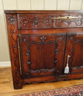 Antique French Country Buffet Server Sideboard Provence 1800s Highly 