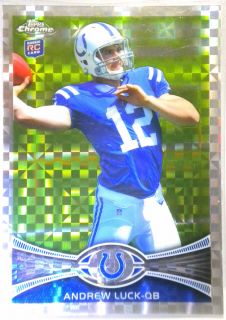 ANDREW LUCK #1 XFRACTOR INDIANAPOLIS COLTS ROOKIE WR RC 2012 TOPPS 