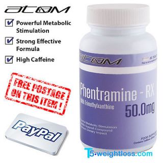   Phentramine rx 50mg Strong Slimming Pills Diet Weight loss Tablets
