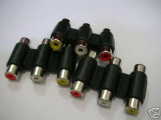 rca 3 triple rgb coupler component video adapter 3b