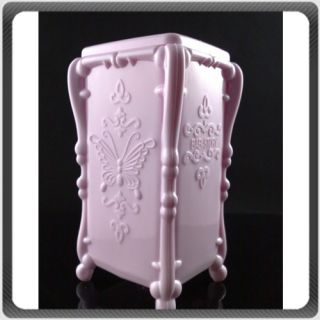 Anna Sui Cosmetic Make Up Cotton Pad Organizer Box Pink