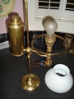 Vintage Brass Student Lamp Manhattan Brass Co
