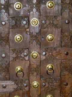 Antique Door with Brass Rustic Armoires Furniture From India.