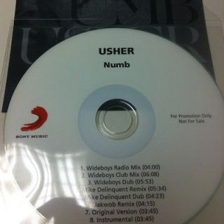 usher numb new 8 remix official sony cd promo from