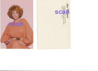 Ann Margret Original International Fan Club Postcard to Member 1980s 
