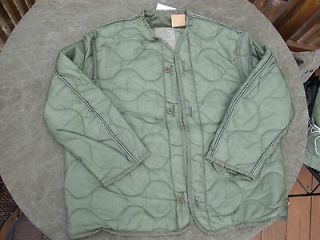 New USMC US Army Large M 65 Field Jacket Liner green quilted