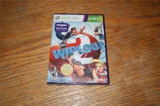 abc wipeout 2 xbox 360 kinect game new sealed one