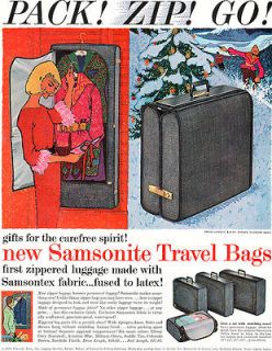Bob Peak Samsonite Travel Bags NANTUCKET BARCALOUNGER 1959 Magazine 