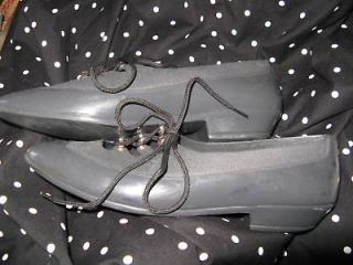 Vintage 80s plastic oxford Grendha Melissa jelly jellies shoes 6 UK3.5 