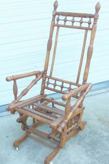 Antique George Hunzinger Platform Rocker Rocking Chair Old Vintage 