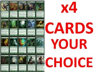x4 CARD YOUR CHOICE DROP DOWN MENU MTG Innistrad Green Common Uncommon 