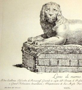 zanetti s greek statues 1743 lion of marble