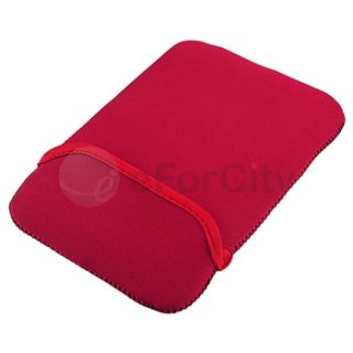 For Nook Color Tablet Purple Folio Leather Case 2X Headset Pen Wrap 