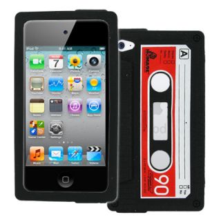   Cassette Tape Silicone Case Skin Cover for Apple iPod Touch 4