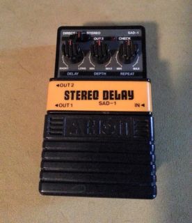 Arion SAD 1 Stereo Vintage Analog Delay Guitar Effects Pedal