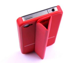Red Magnetic Smart Case Cover for Apple iPhone 4 4S