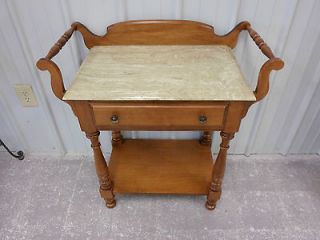 Tell City Marble Top Washstand 8639 Hard Rock Maple #48 Andover