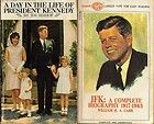 JOHN F. KENNEDY, 2 BOOKS, 1963 & 1964 (BIOGRAPHY + WHAT PRESIDENT DOES 