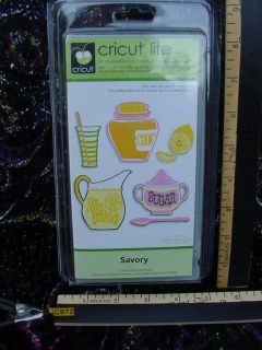 Cricut Lite Savory Cartridge 50 Themed Images Factory SEALED Package 