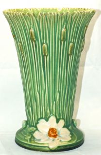 Weller Pottery 10 1 2 Tall Ardsley Wide Tapered Floor Vase Circa 20s 