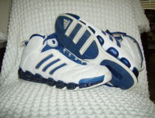 Adidas White Blue Mens Basketball shoes Size 11 used in great cond