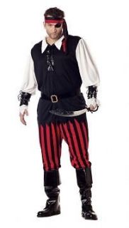 Mens Adult Cutthroat Pirate Swashbuckler Costume Outfit Plus Size