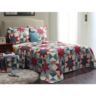 american 5 piece quilt set full queen multicolored time left