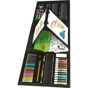 Kids Art 101 Drawing Kit Set Paint Painting Easel 196