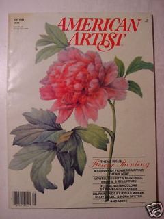 american artist may 1984 flower painting rudy colao one day
