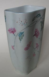   Art Deco Stockmayer Pink Chinese Magnolia Flowers Vine Porcelain Vase