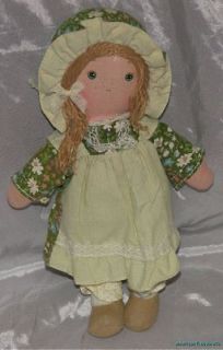   Vintage 1970s Knickerbocker HOLLY HOBBIE AMY 9.5 Soft Sweet Rag Doll