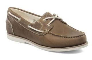 Ladies Timberland Boat Shoes   27619 Amherst 2 Eye Womens Tan 4, 5 & 6