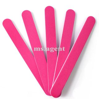 5X Pink Nail Art Files Striping Tool for Acrylic UV Gel Manicure 