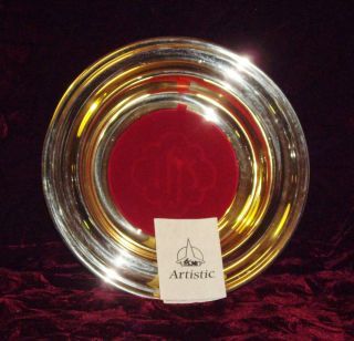 ARTISTIC Brand SOLID BRASS Offering / Collection Plate   NIB