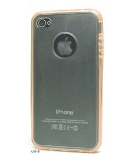   Silicone Bumper Hard PC Cover Case for Apple iPhone 4 4S U591B