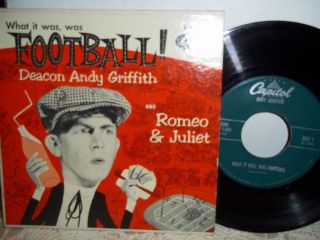 andy griffith what it was was football with p s